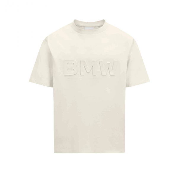 Тениска BMW Wordmark Embossed, бежова, унисекс